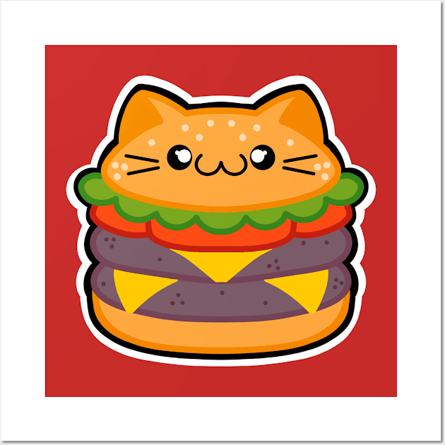 PurrBurger Wall Art by InkyMcStapleface